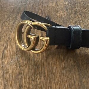 Authentic Gucci GG Marmont Thin Belt